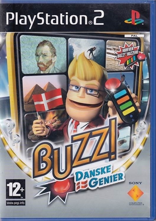 Buzz Danske Genier - PS2 (B Grade) (Genbrug)